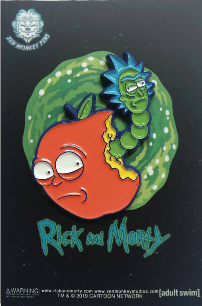 Image: Rick and Morty Pin: Hungry for Apples  - Zen Monkey Studios LLC