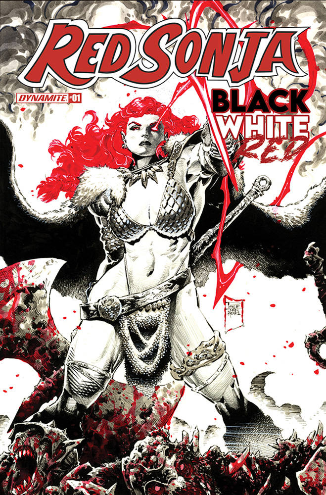 Image: Red Sonja Black White Red #1 (cover C - Tan)  [2021] - Dynamite