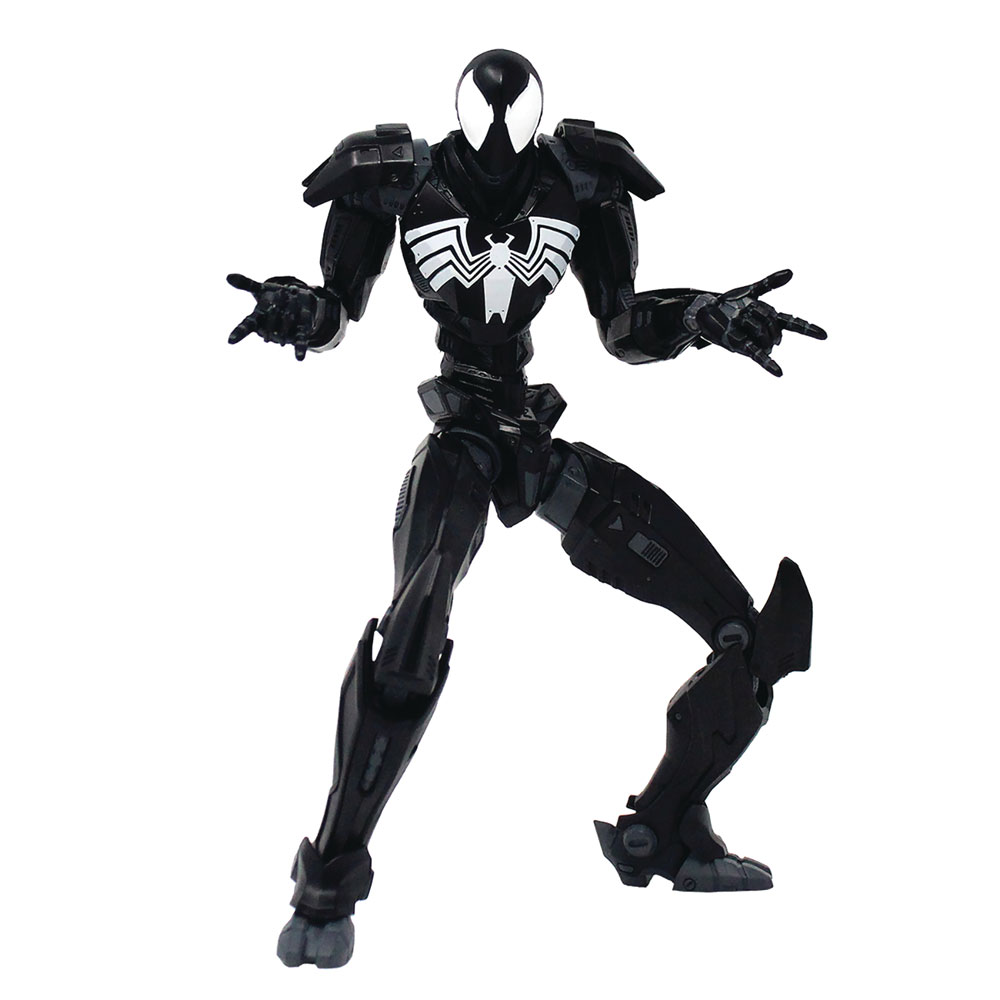 Image: Mondo Mecha Marvel Action Figure: Symbiote Spider-Man  (10-inch) - Mondo Tees LLC