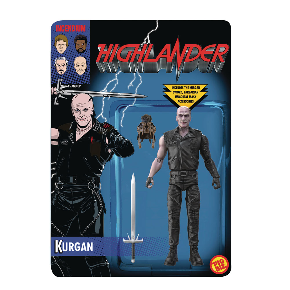 Image: Fig Biz Action Figure: Highlander - The Kurgan  (5-inch) - Incendium LLC