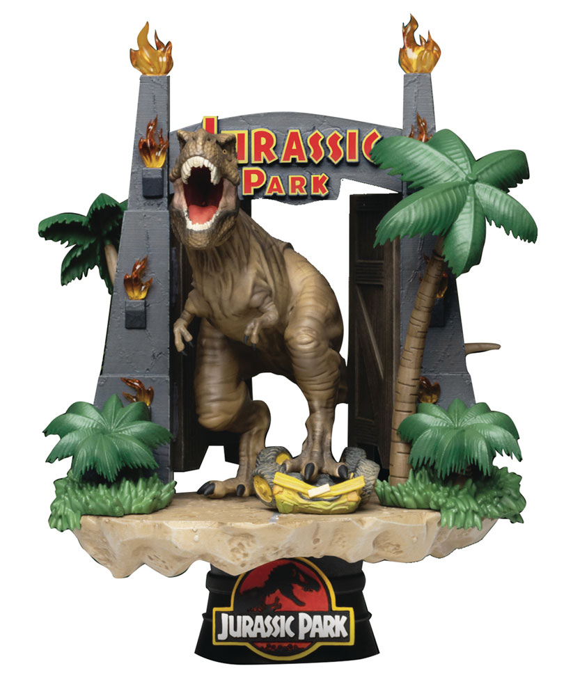 Image: Jurassic Park DS-088 Park Gate D-Stage Statue  (6-inch) - Beast Kingdom Co., Ltd