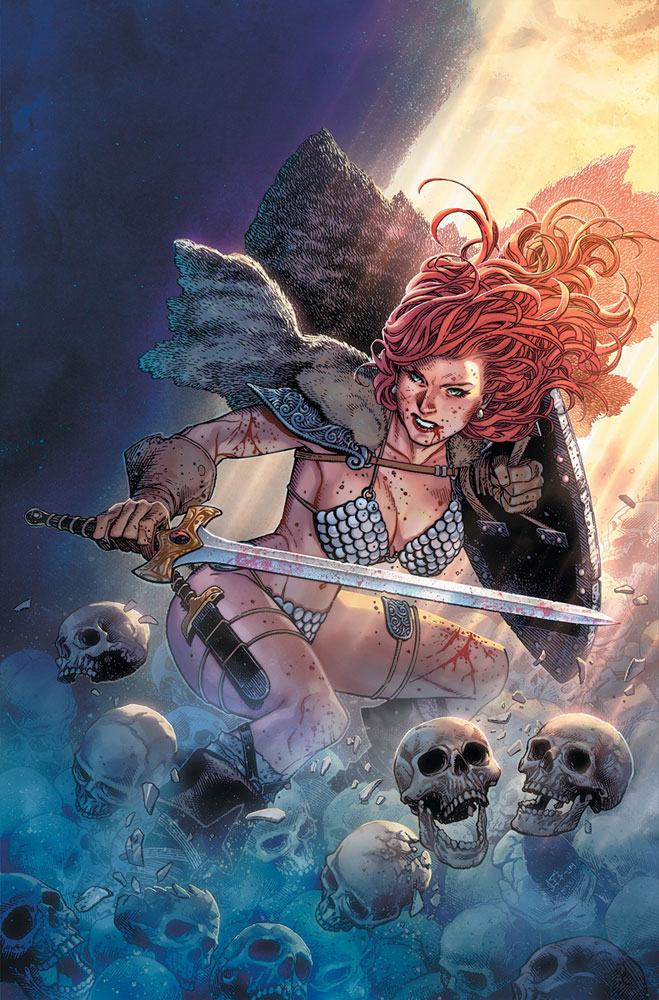 Image: Red Sonja [2023] #1 (cover ZJ incentive 1:150 - Cheung virgin foil) - Dynamite