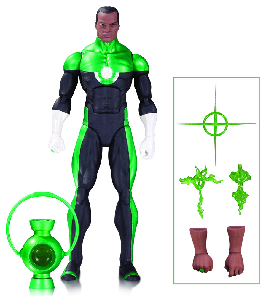 Image: DC Comics Icons Action Figure 15: Green Lantern John Stewart - Mosaic  - DC Comics