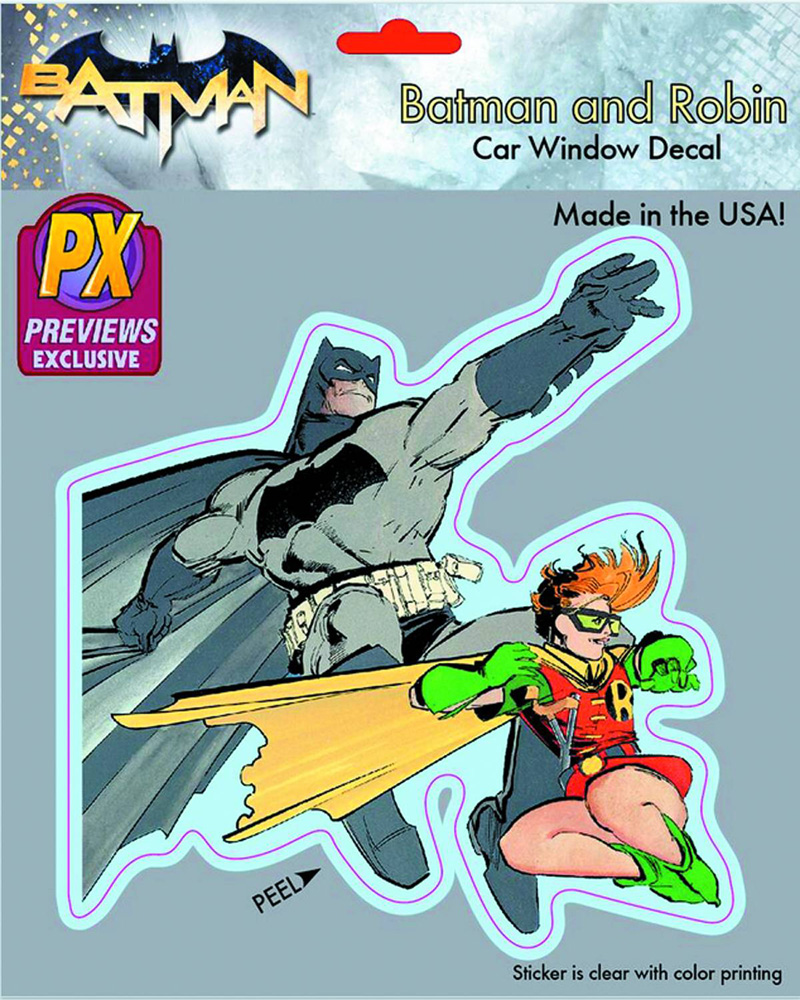Batman and Robin Previews Exclusive Car Window Vinyl Decal - Westfield  Comics