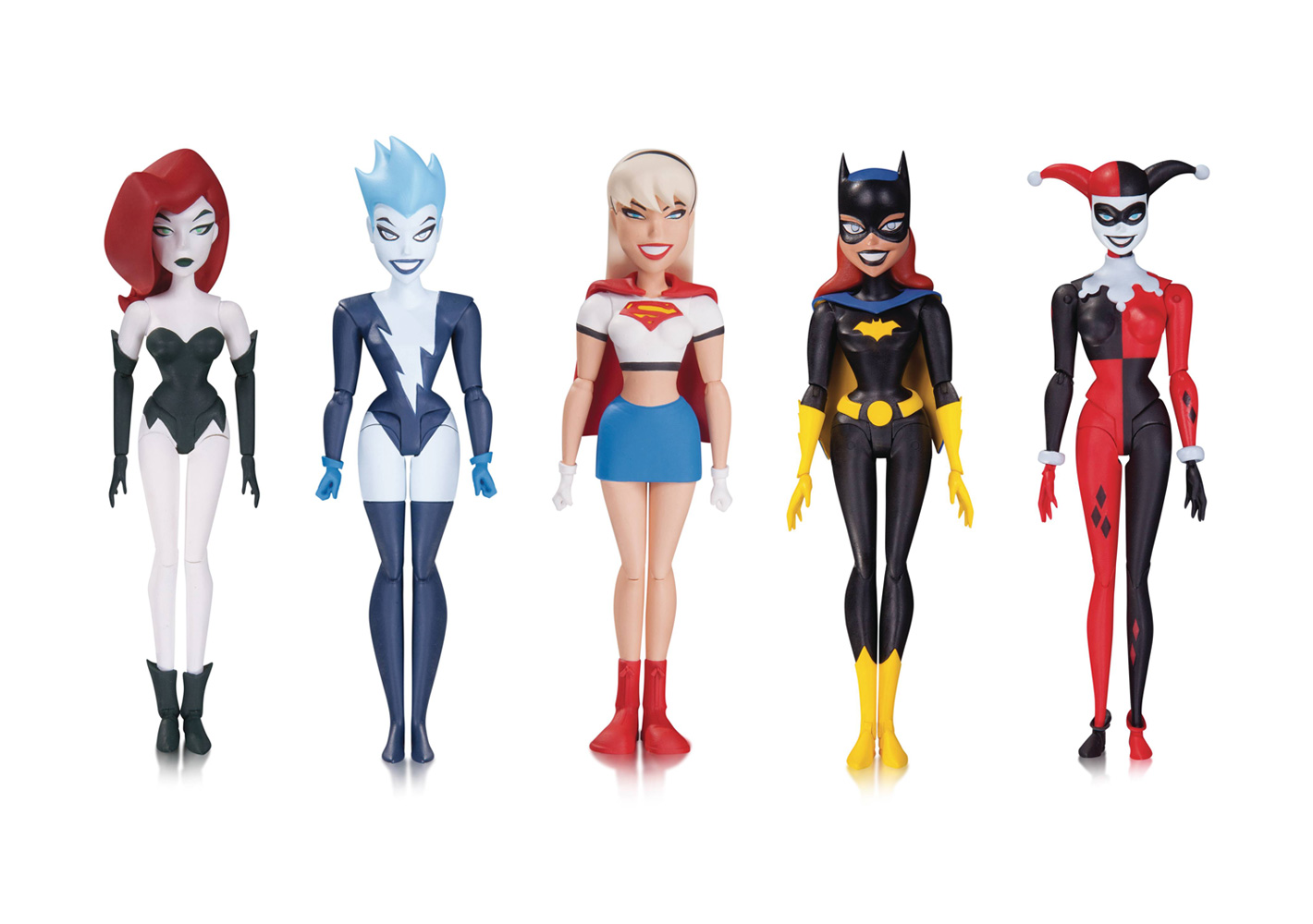 New Batman Adventures Action Figure 035: Harley Quinn, Poison Ivy, Livewire,  Supergirl & Batgirl - Westfield Comics