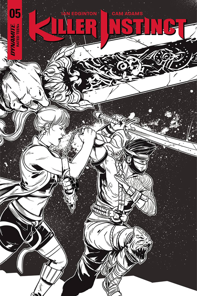 Image: Killer Instinct #5 (cover D incentive - Sarraseca B&W) (10-copy)  [2018] - Dynamite