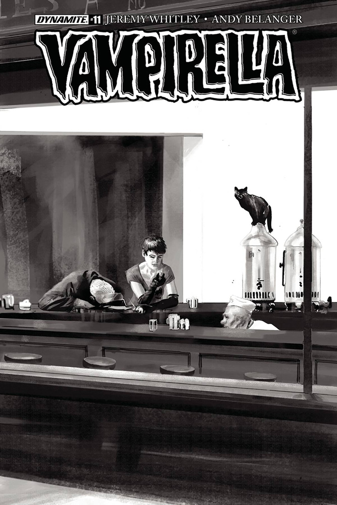 Image: Vampirella Vol. 04 #11 (cover G incentive - Broxton B&W) (30-copy)  [2018] - Dynamite