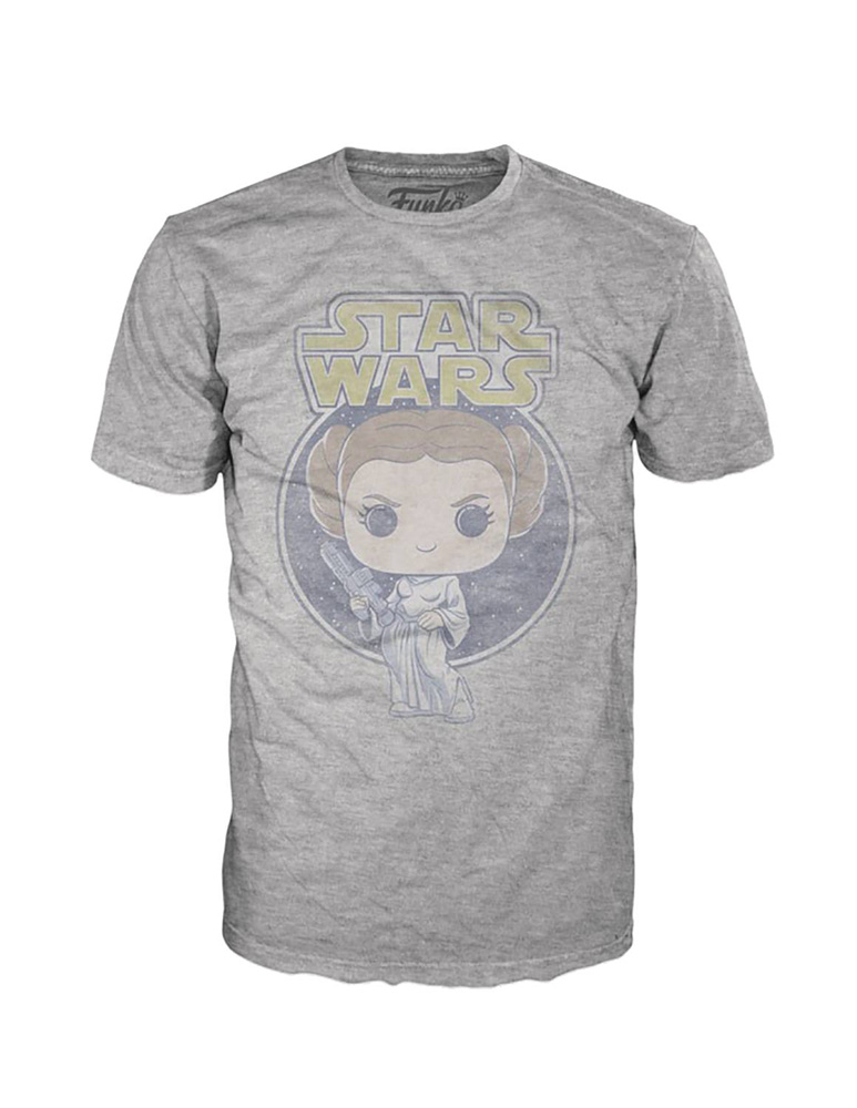 Image: Pop! Tees Star Wars T-Shirt: Princess Leia Retro  (XXL) - Funko
