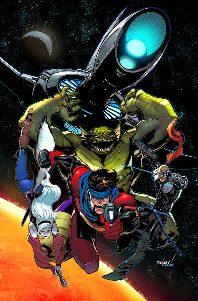 Image: Uncanny X-Men #8 (variant Guardians of the Galaxy cover - David Marquez) - Marvel Comics