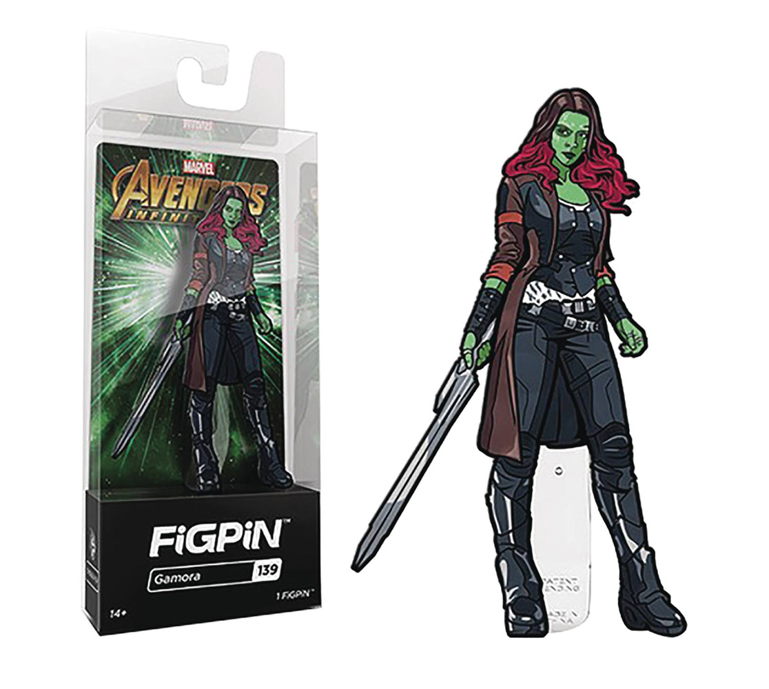 Image: Figpin Marvel Avengers Infinity War Ser2 Pin: Gamora  - Cmd Collectibles