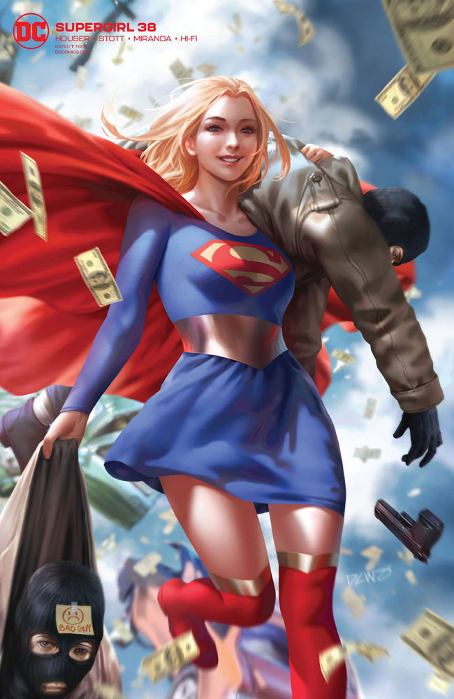Image: Supergirl #38 (variant card stock cover - Derrick Chew) - DC Comics