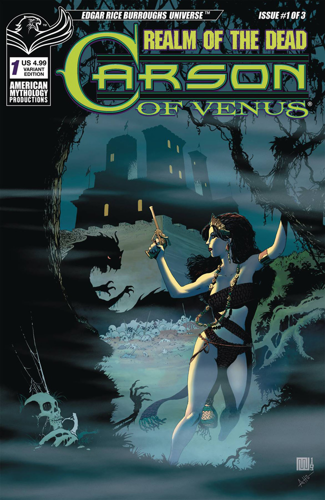 Image: Carson of Venus: Realm of the Dead #1 (variant cover) - American Mythology Productions