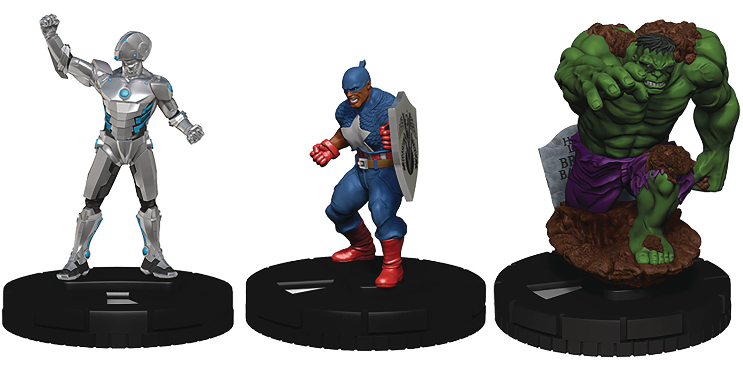 Image: Marvel Heroclix Captain America and The Avengers Booster Brick  - Wizkids/Neca