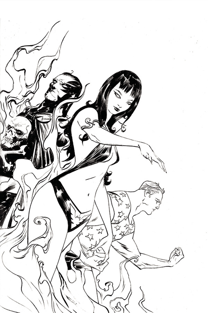 Image: Vampirella: The Dark Powers #2 (incentive 1:50 cover - Lee B&W virgin)  [2021] - Dynamite