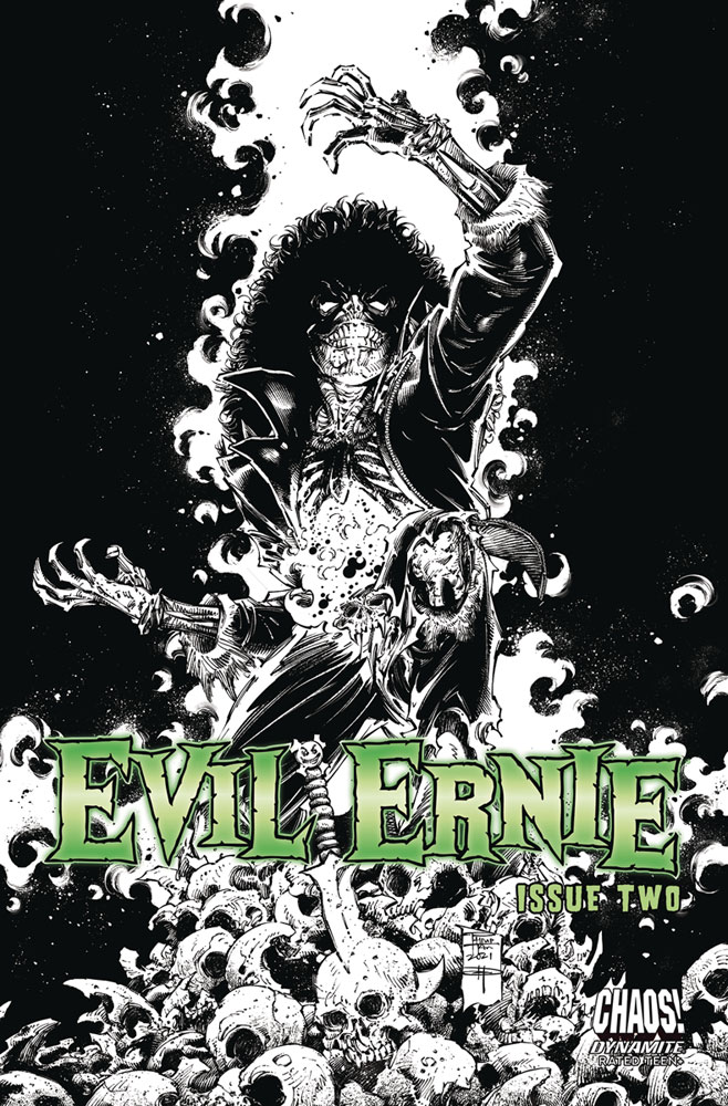 Image: Evil Ernie #2 (cover C incentive 1:10 - Tan B&W) - Dynamite