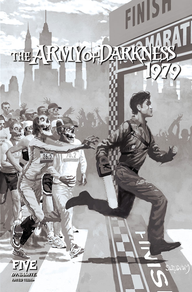 Image: Army of Darkness 1979 #5 (cover E incentive 1:10 - Suydam B&W) - Dynamite