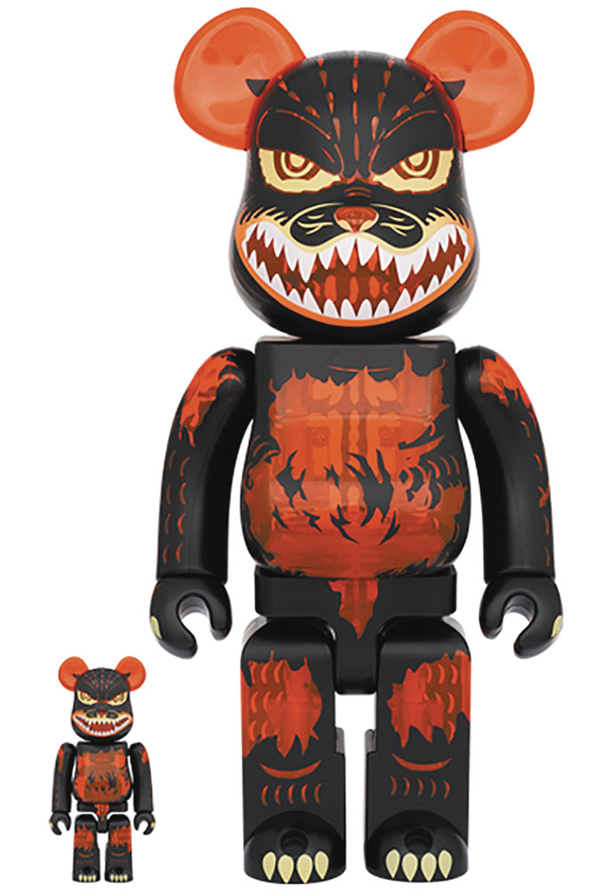 Image: Godzilla vs. Destoroyah Godzilla Meltdown 100 & 400 Bearbrick 2-Pack  - Medicom Toy Corporation