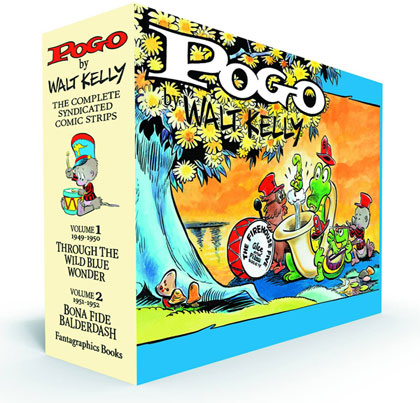 Image: Pogo Complete Syndicated Strips Vol. 1 & 2 Box Set HC  - Fantagraphics Books