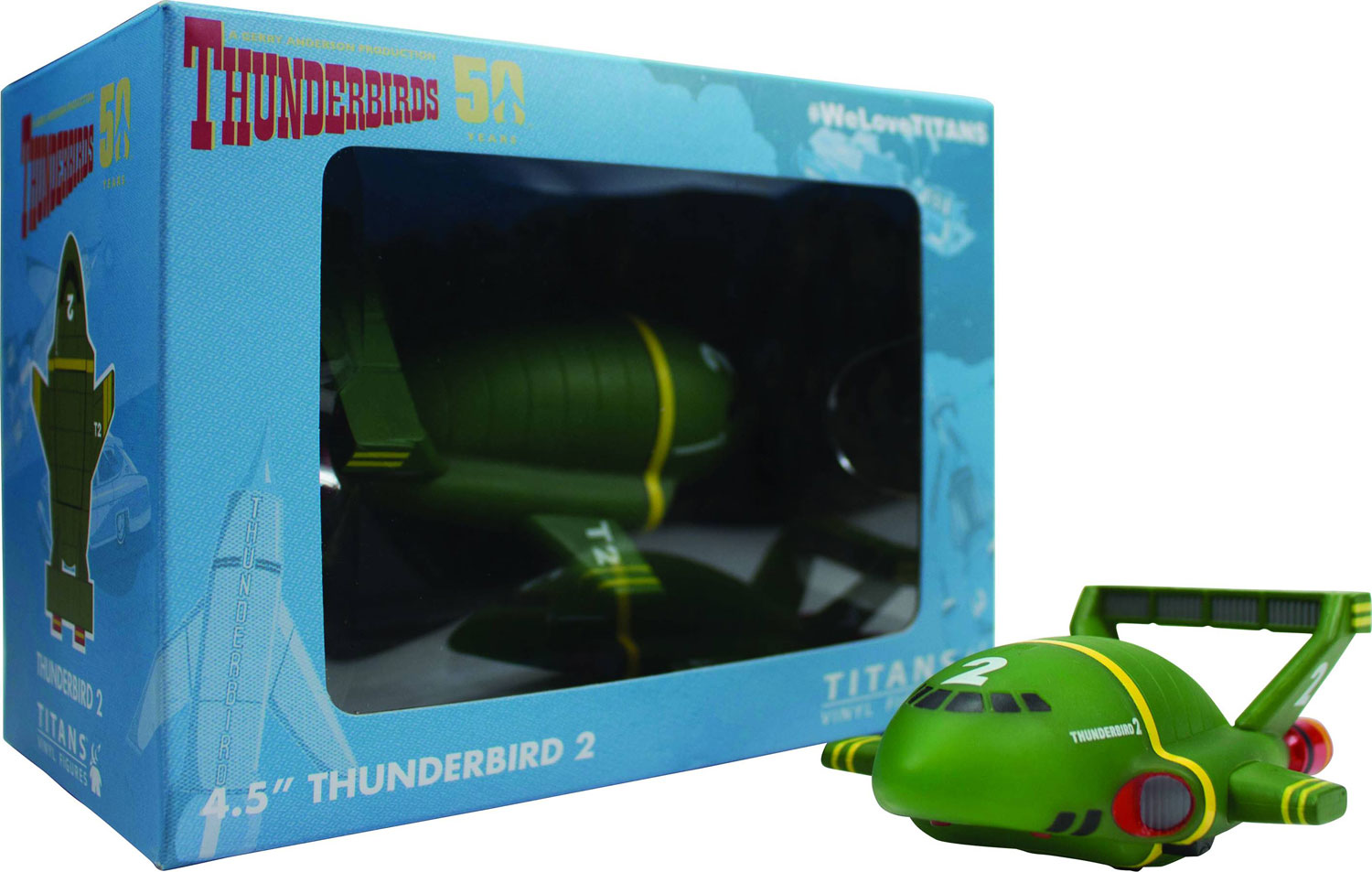 Image: Thunderbirds Titans Vinyl Figure: Thunderbird Two  - Titan Books Uk