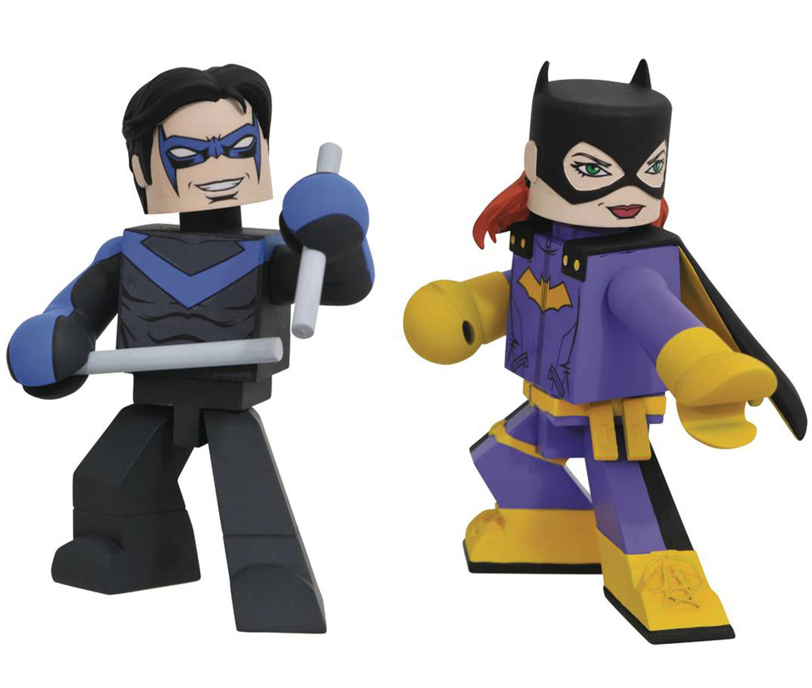 Image: FCBD 2018 DC Batgirl & Nightwing Comic Vinimate 2-Pack  - Diamond Select Toys LLC