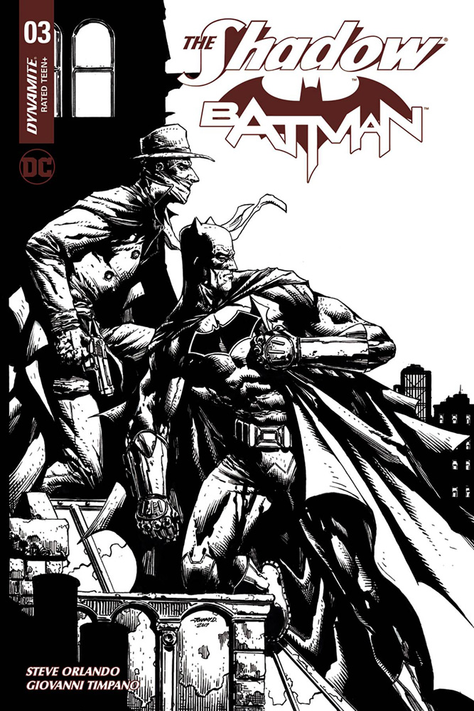 Image: Shadow / Batman #3 (cover H incentive - Desjardins) (30-copy)  [2017] - Dynamite