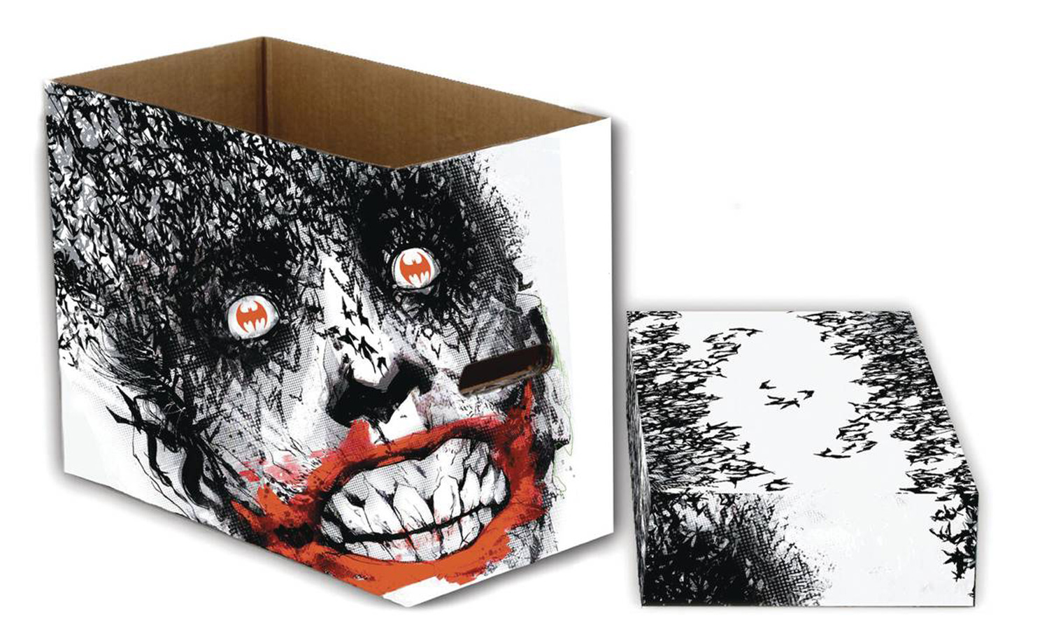 Image: DC Comics Short Comic Storage Box: Joker Bats  (5-Pack) - Wizkids/Neca