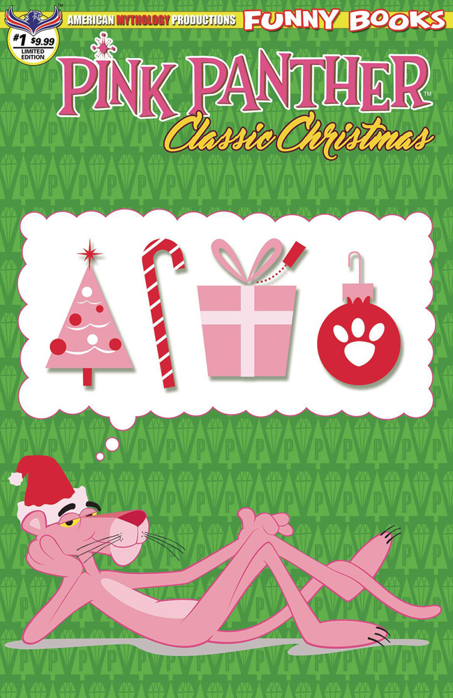 Image: Pink Panther Classic Christmas #1 (Limited Edition cover)  [2018] - American Mythology Productions