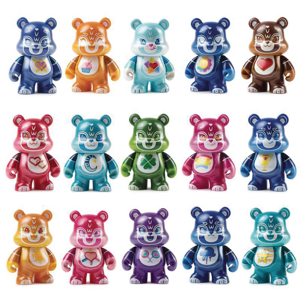 Image: Care Bears Vinyl Mini Figure 24-Piece Blind Mystery Box Display  - Beautiful Plastic