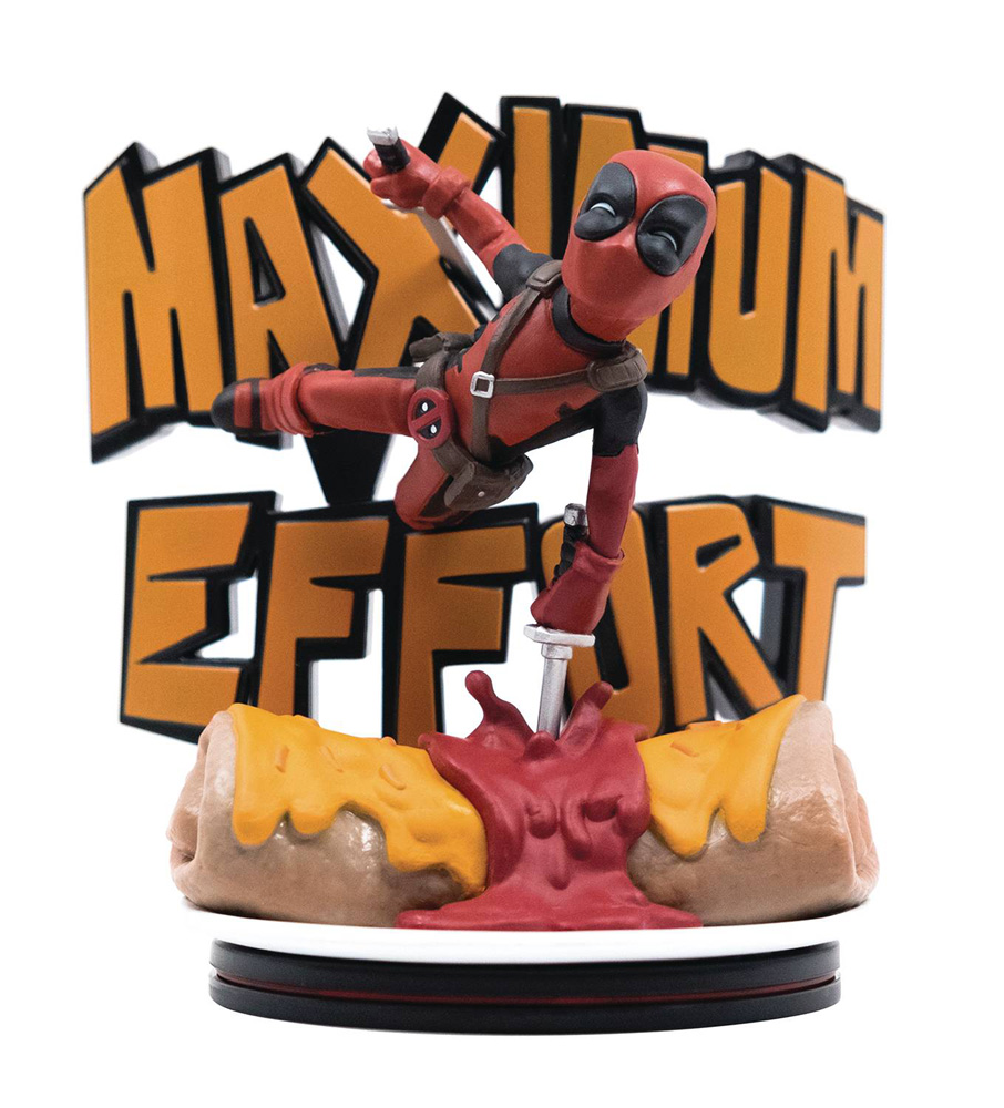 Image: Deadpool Q-Figure Max Diorama: Maximum Effort  - Quantum Mechanix Inc