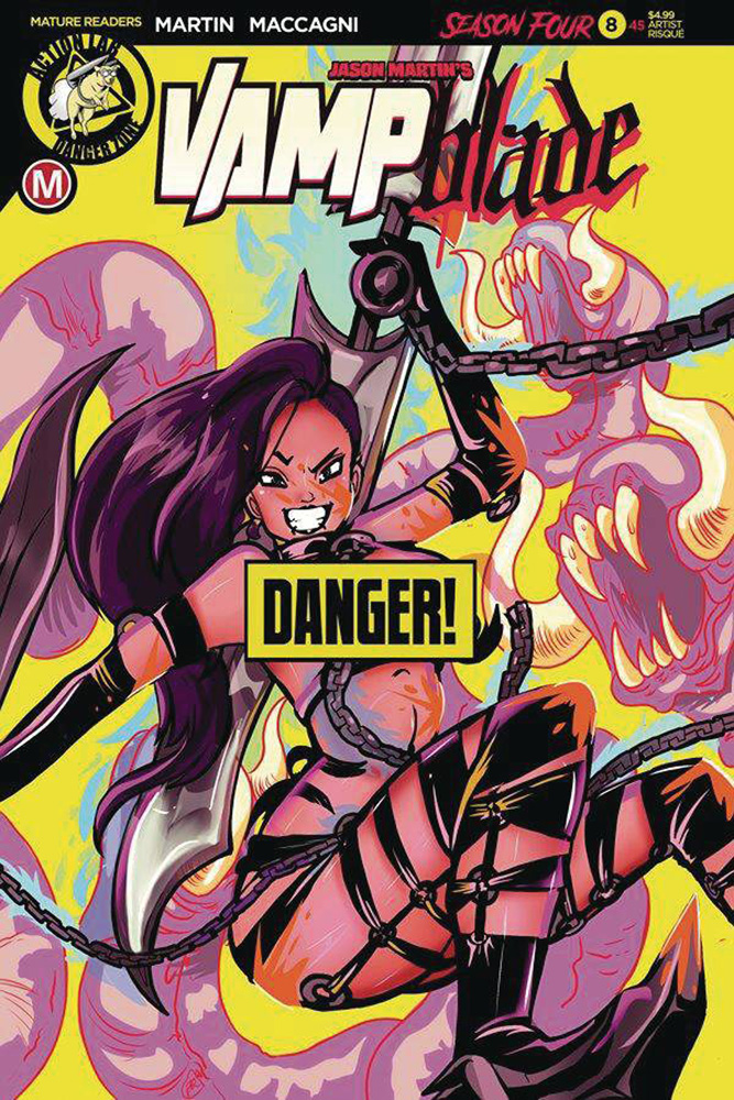 Image: Vampblade: Season 4 #8 (cover F - Langell risque) - Action Lab - Danger Zone