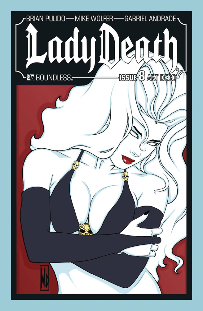 Image: Lady Death #8 (variant cover - Art Deco) - Boundless Comics