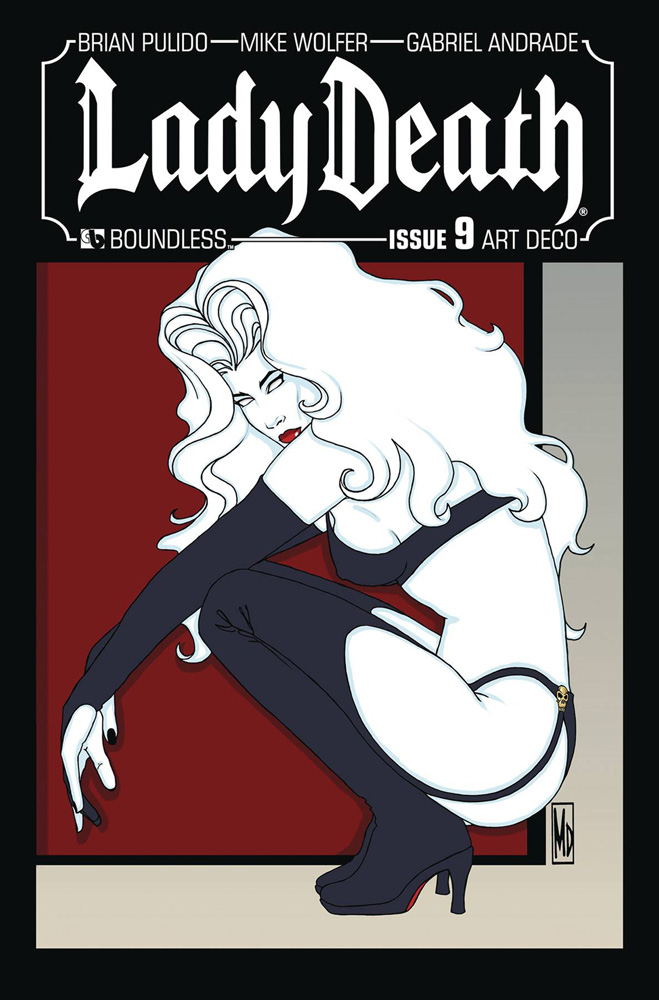 Image: Lady Death #9 (variant cover - Art Deco) - Boundless Comics