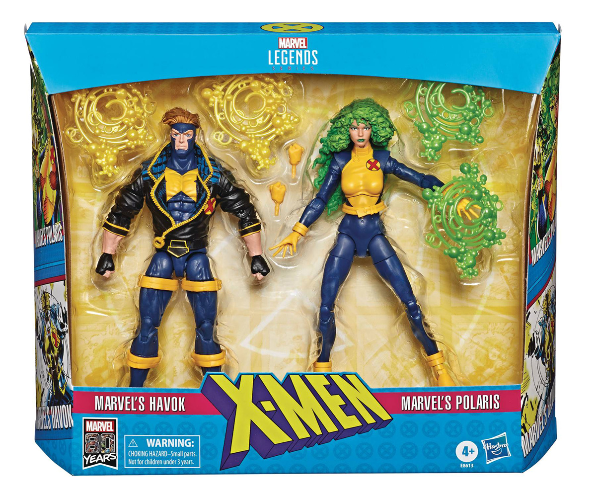 X-Men Legends Havok/Polaris Action Figure (6-inch) 2-Pack Case ...