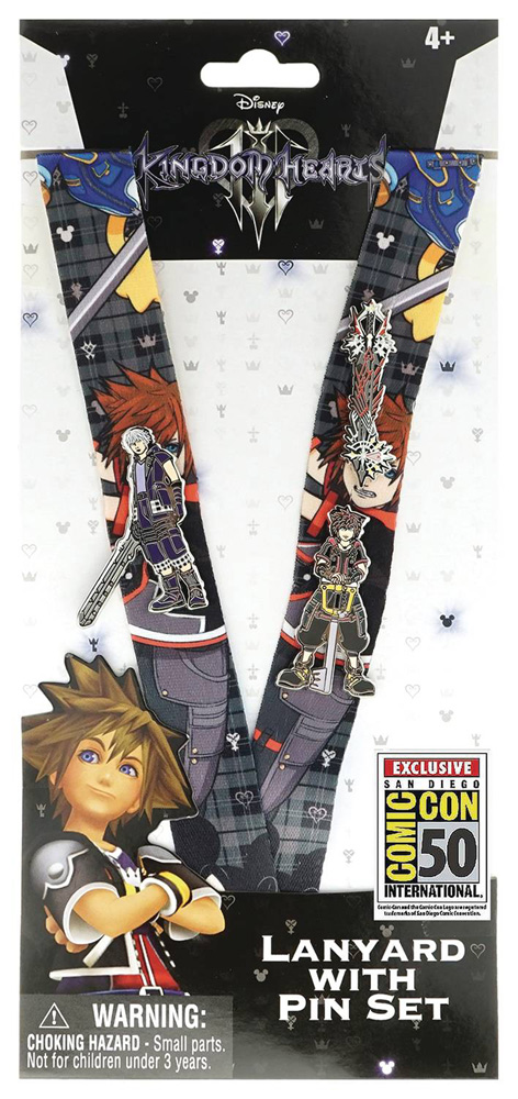 Image: Kingdom Hearts Lanyard  (w/3-Piece Pin Set) (Con Exclusive) - Monogram Products