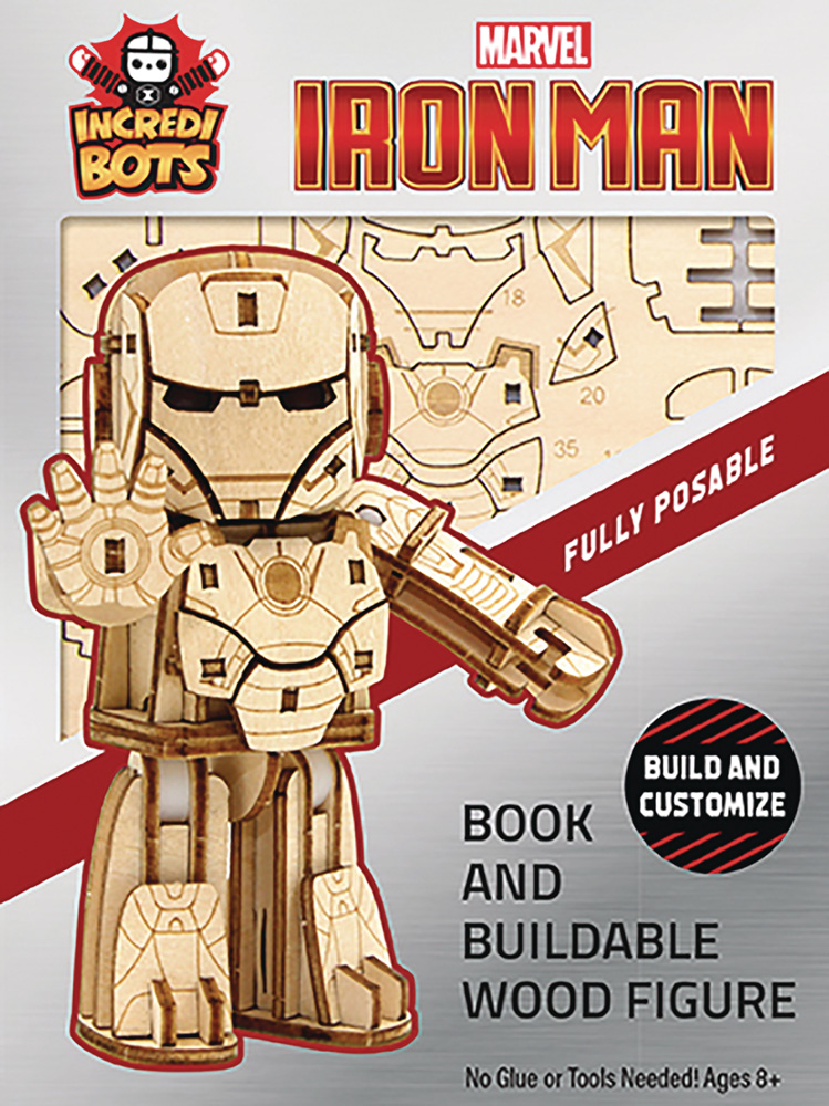 Image: Incredibuilds Marvel Incredibots Model: Iron Man  - Insight Editions