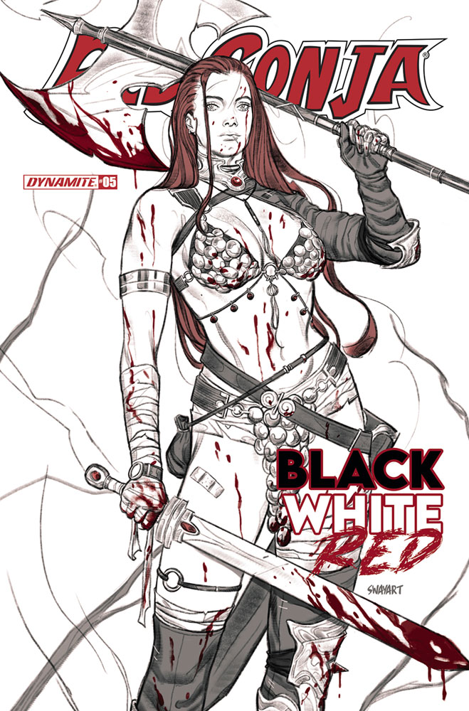 Image: Red Sonja Black White Red #5 (cover B - Sway) - Dynamite