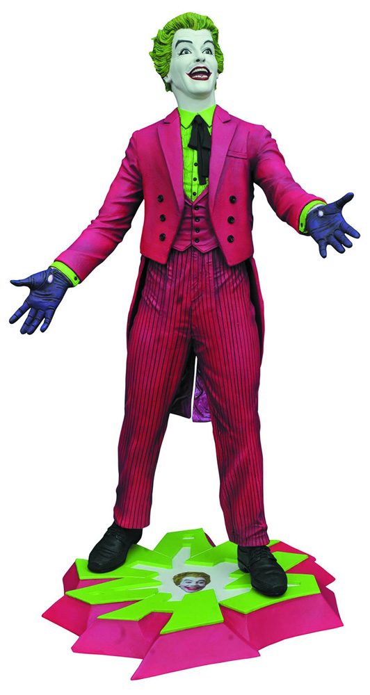 Image: Batman Classic TV Series Premiere Collection Resin Statue: The Joker  - Diamond Select Toys LLC