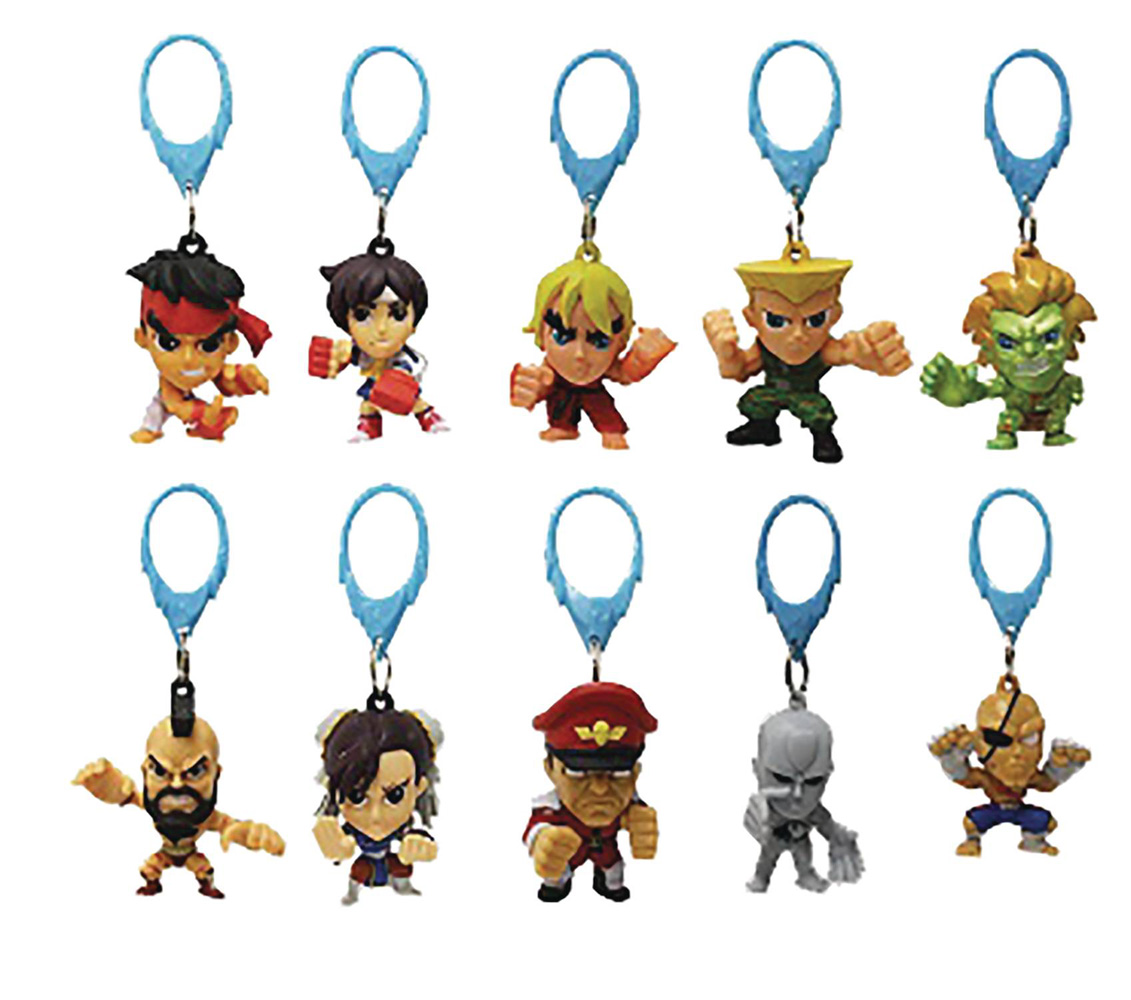 Image: Street Fighter Figure Hangers 24-Piece Blind Mystery Box Display  - Ucc Distributing
