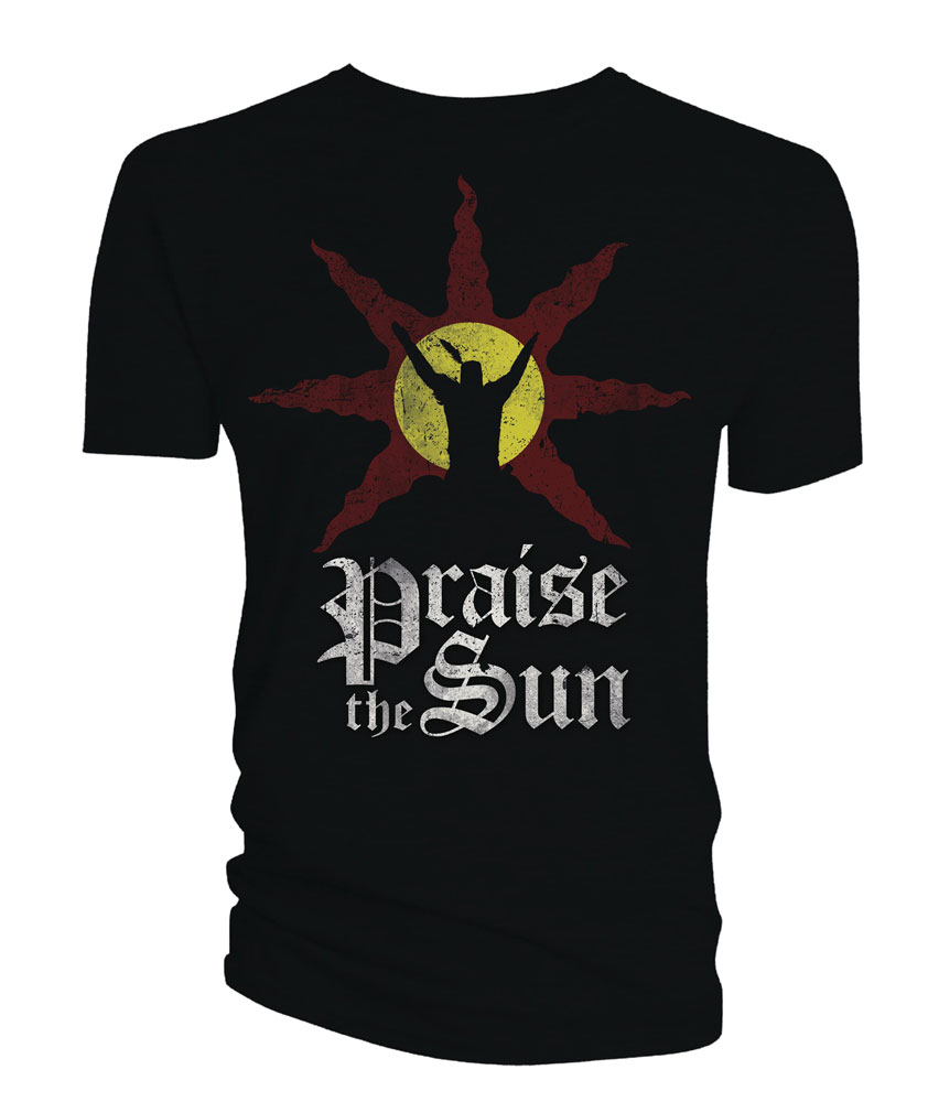 Image: Dark Souls T-Shirt: Praise the Sun  (L) - Titan Books Uk