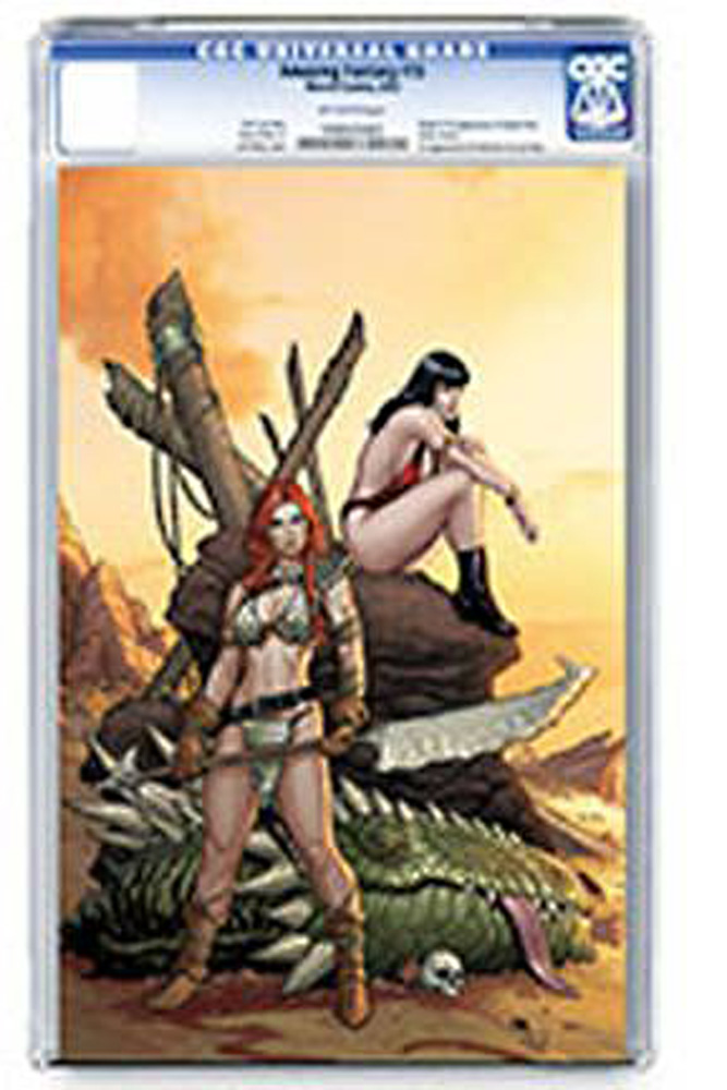 Image: Vampirella / Red Sonja #3 (variant cover - Cho & Rich) (CGC Graded) - Dynamite