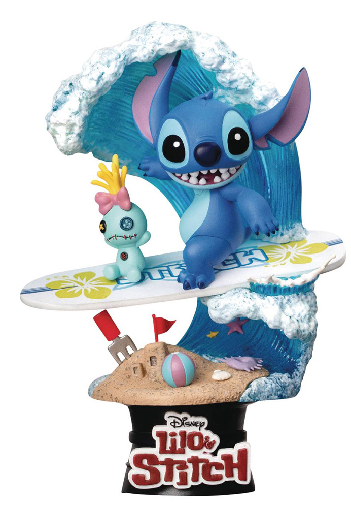 Image: Lilo & Stitch DS-030 D-Stage Series PX Statue: Stitch Surf  (6-inch) - Beast Kingdom Co., Ltd