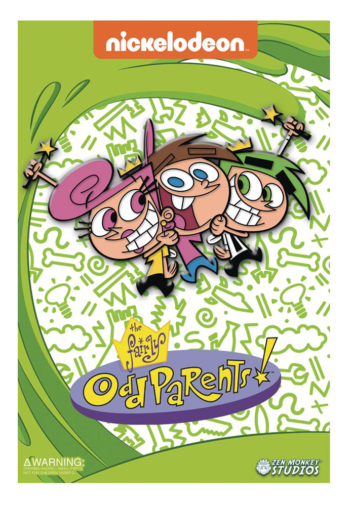 Image: Fairy Oddparents Enamel Pin: Wanda, Timmy and Cosmo  - Zen Monkey Studios LLC