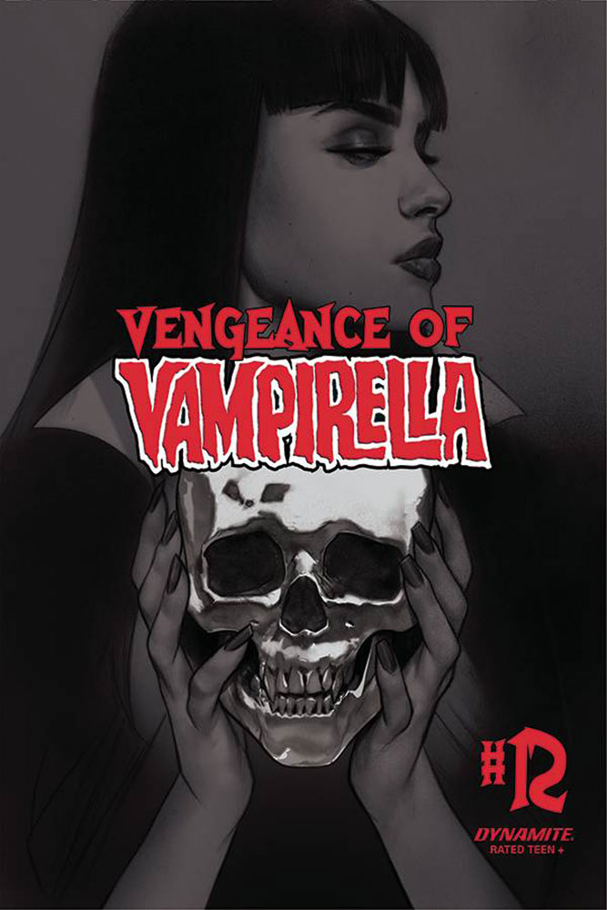 Image: Vengeance of Vampirella Vol. 02 #12 (incentive 1:30 cover - Oliver B&W)  [2020] - Dynamite