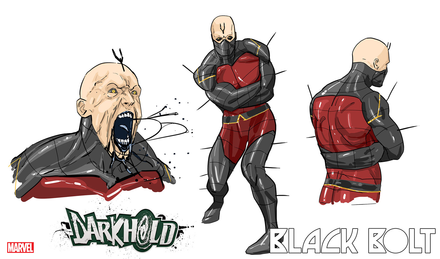 Image: Darkhold: Black Bolt #1 (incentive 1:10 Design cover - Tormey) - Marvel Comics