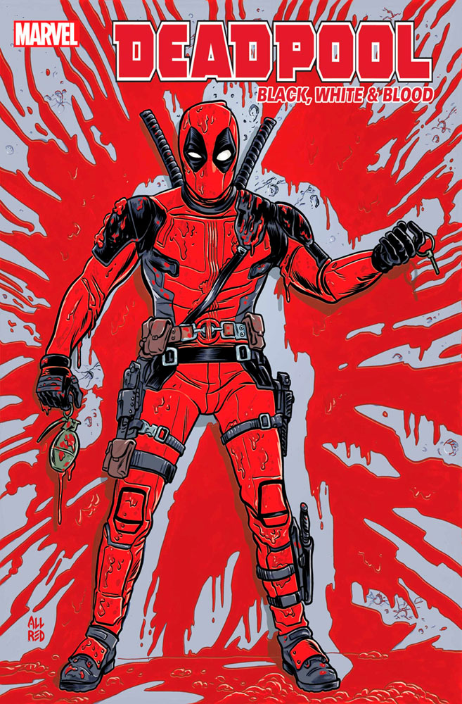 Image: Deadpool: Black, White & Blood #4 (variant cover - Allred) - Marvel Comics