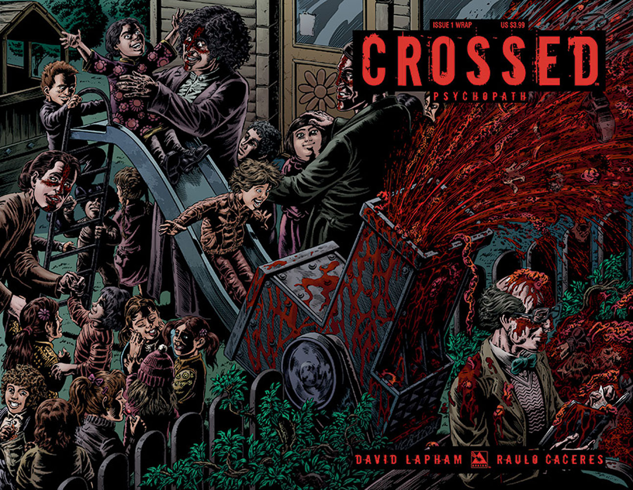 Image: Crossed Pychopath #1-7 Wrap covers Bag Set  (7-count) - Avatar Press Inc