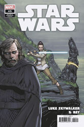 Image: Star Wars #45 (variant Luke Skywalker Rey Master Apprentice cover - Giuseppe Camuncoli) - Marvel Comics