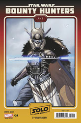 Image: Star Wars: Bounty Hunters #34 (variant Solo 5th Anniversary Movie Enfys Nest cover - Yu) - Marvel Comics