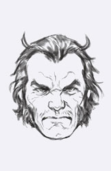 Image: Wolverine #46 (incentive 1:50 Headshot Sketch cover - Brooks virgin) - Marvel Comics