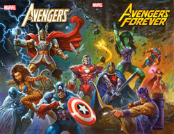 Image: Avengers Forever #13 (variant '80s Avengers Assemble connecting - Horley) - Marvel Comics